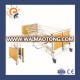 China Supplier Economic Basic 5 function wooden folded electric hospital bed